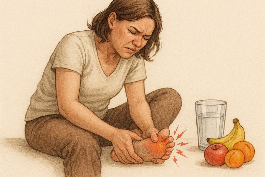 Podagros simptomų pavaizdavimas